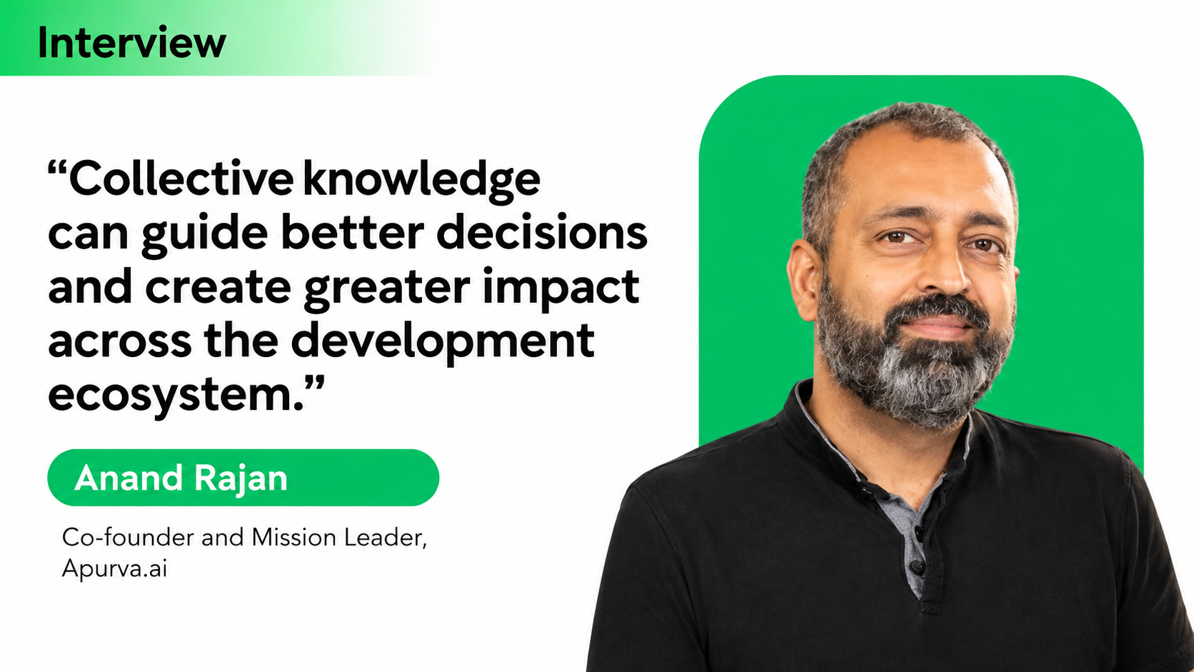 Apurva.ai: Turning Collective Knowledge into a Catalyst for Systems Change in Philanthropy